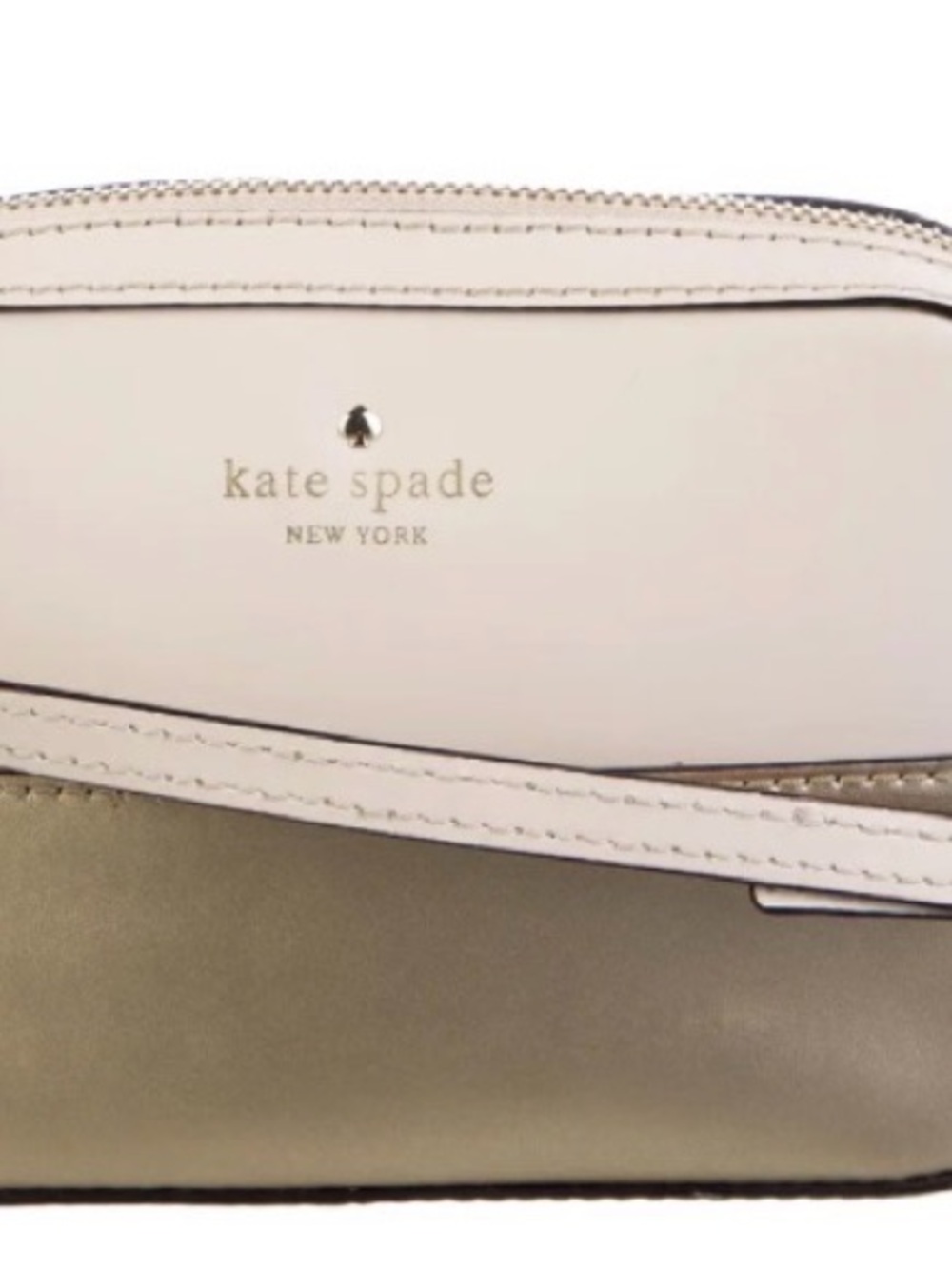 kate spade Cream and Gold Two-Tone Crossbody Bag! - Picture 10 of 11